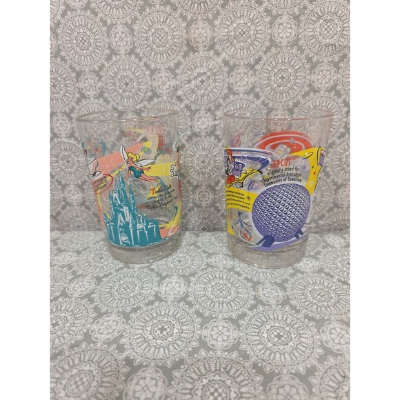 2- Vintage 100th Anniversary Walt‎ Disney Tumbler Glass Cups Glasses Buzz Mickey - Picture 3 of 6
